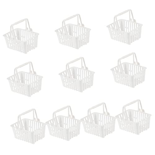 UPKOCH 10 Stück Puppen-einkaufskorb Miniatur Mini Körbe Mini-tragekorb Mini-süßigkeiten-Korb Plastik Weiß UPKOCH 10 Stück Puppen-einkaufskorb Miniatur Mini Körbe Mini-tragekorb Mini-süßigkeiten-Korb Plastik Weiß von UPKOCH