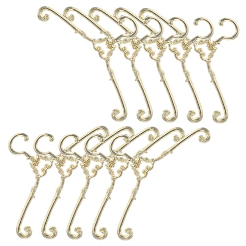 UPKOCH Puppenhaus-mini-kleiderbügel-Set – 10-teilige Kleiderbügel Aus Metall Für Puppen Kleiderbügel Für Puppen Elegant Gestaltet Für Die Puppengarderobe von UPKOCH