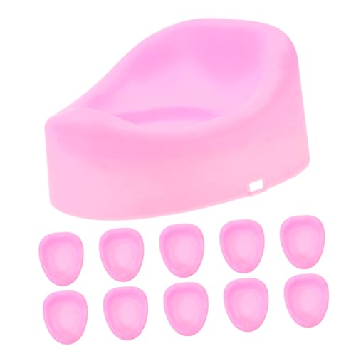 UPKOCH 10 Stück Puppentoilette Babytöpfchen Für Babys Kinderspielzeug Babypuppen Mini Babypuppen Mini Toilettenschüssel Mini Dekoratives Mini Modell Puppenhaus von UPKOCH