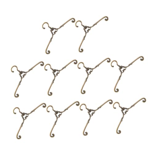 UPKOCH 10stücke Puppen Kleiderbügel Aus Vintage Hänger Für Puppenhaus Platzsparend Und Praktisch Für Puppenbekleidung Und Accessoires von UPKOCH