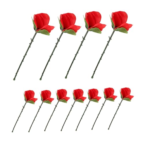 UPKOCH 10 Stück Rote Faltbare Rosen Zauberblumen für Nahaufnahme Zaubertricks Bühnenillusionen Straßenauftritte Magische Requisiten für Anfänger und Profis UPKOCH 10 Stück Rote Faltbare Rosen Zauberblumen für Nahaufnahme Zaubertricks Bühnenillusionen Straßenauftritte Magische Requisiten für Anfänger und Profis von UPKOCH