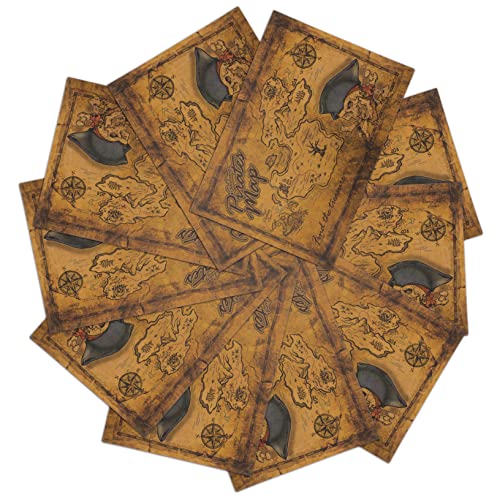 UPKOCH 10 Stück Schatzkartenspielzeug Party Piratendekor Dekorationen Piratenkarte Halloween Karnevalszubehör Geburtstagsfeier lernen Piratenkostüm für Mädchen Papier UPKOCH 10 Stück Schatzkartenspielzeug Party Piratendekor Dekorationen Piratenkarte Halloween Karnevalszubehör Geburtstagsfeier lernen Piratenkostüm für Mädchen Papier von UPKOCH