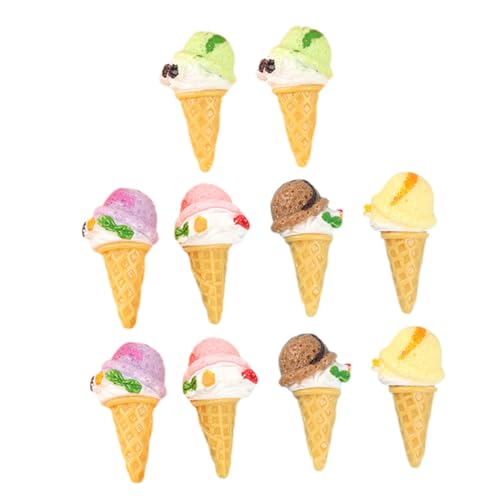 UPKOCH 10 Stück Eistüte Spielzeug Gefälschte Eiscreme Nachteile Für Und Rollenspiel von UPKOCH