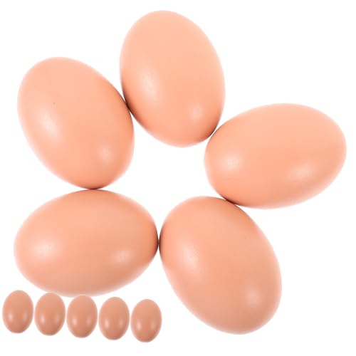 UPKOCH 10 Stück Simuliertes Ei-DIY-Kinderspielzeug für Toys Kreatives künstliche Eier zum Dekorieren Huhn Simulations-Eierdekorationen gefälschtes Ei Holz UPKOCH 10 Stück Simuliertes Ei-DIY-Kinderspielzeug für Toys Kreatives künstliche Eier zum Dekorieren Huhn Simulations-Eierdekorationen gefälschtes Ei Holz von UPKOCH
