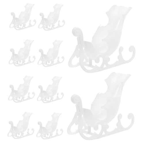 UPKOCH 10 Stück Spielzeugschlitten Weißer Schlitten Weihnachtsschlittenverzierungen Weihnachtsschlitten-tischdekoration Mittelstücke Topper Geformt Weihnachtsschlitten Plastik UPKOCH 10 Stück Spielzeugschlitten Weißer Schlitten Weihnachtsschlittenverzierungen Weihnachtsschlitten-tischdekoration Mittelstücke Topper Geformt Weihnachtsschlitten Plastik von UPKOCH