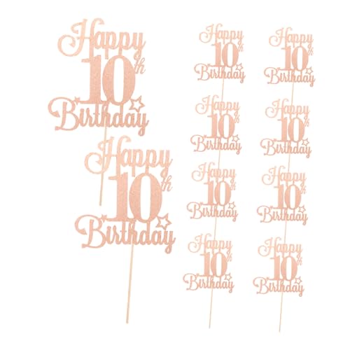 UPKOCH 10 Stück Teiliges Glitzer Geburtstags Cake Toppers Mädchen Cake Picks für Party Dekoration Geburtstagstorte Jubiläum UPKOCH 10 Stück Teiliges Glitzer Geburtstags Cake Toppers Mädchen Cake Picks für Party Dekoration Geburtstagstorte Jubiläum von UPKOCH