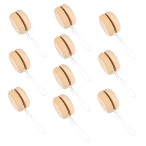 UPKOCH 10 Stück Teiliges Holz Bastelspielzeug zum Bemalen Unvollendete Responsive Bälle für Fördert Kreativität DIY Kunst und Handwerkszubehör für Jungen und Mädchen von UPKOCH
