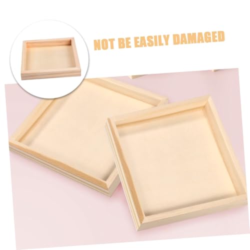 UPKOCH 10 Stück Teiliges Holz Tablett für Puzzle Stabile Praktische Aufbewahrungsboxen für Bauklötze rutschfeste Leicht zu Reinigende Holzablagen für Bastelfans von UPKOCH