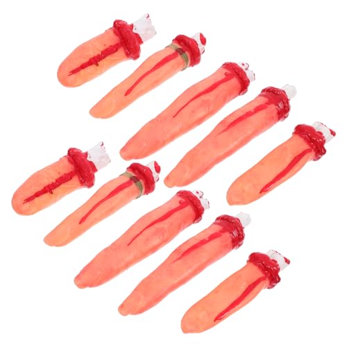 UPKOCH 10 Stück Teiliges Künstliche Abgetrennte Finger Halloween Deko Realistisch Gruselig für Horror Party Spukhaus Requisiten Tricky Toy Täuschend Echtes Material Sicher UPKOCH 10 Stück Teiliges Künstliche Abgetrennte Finger Halloween Deko Realistisch Gruselig für Horror Party Spukhaus Requisiten Tricky Toy Täuschend Echtes Material Sicher von UPKOCH