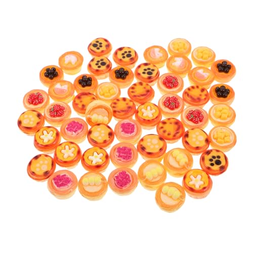 UPKOCH 10 Stück Teiliges Miniatur-Ei-Tart-Dessert aus Robustem Harz Realistische Miniatur-deko für Puppenhaus-küche für Kochen und Tee-Party Pretend Play von UPKOCH