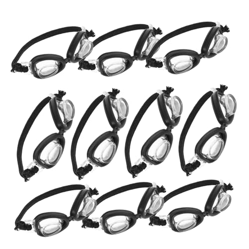 UPKOCH 10 Stück Teiliges Miniatur Schwimmbrillen Leichte Puppenbrillen Detailreiche Miniatur-Accessoires für Puppen Schwimm-Themen Realistische Puppenhaus-deko für Sammler von UPKOCH