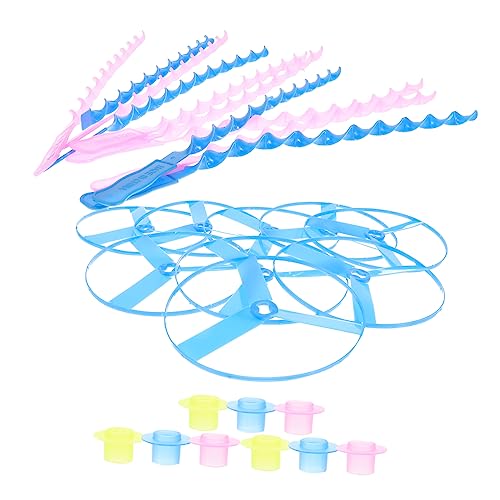 UPKOCH 10 Stück Teiliges Pull String Fliegende Scheiben für Leichtes Sicheres Outdoor Wurfspielzeug mit Glatter Oberfläche Kreative Flugscheiben für Jungen und Mädchen von UPKOCH