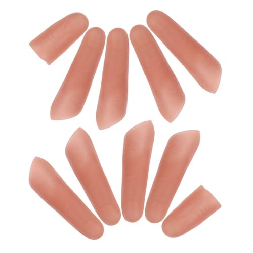 UPKOCH 10 Stück Teiliges Realistisch Gestaltete Fake Thumb Tips Daumenhüllen für Nahaufnahmen Zaubertricks Halloween Bühnenrequisiten Vielseitig Einsetzbar Langlebig und Täuschend Echt UPKOCH 10 Stück Teiliges Realistisch Gestaltete Fake Thumb Tips Daumenhüllen für Nahaufnahmen Zaubertricks Halloween Bühnenrequisiten Vielseitig Einsetzbar Langlebig und Täuschend Echt von UPKOCH