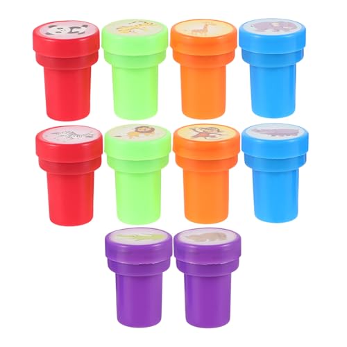 UPKOCH 10 Stück Teiliges Tiermotiv Stempelset aus Niedliche Stempel für DIY Scrapbooking und Belohnungen im Klassenzimmer für Partygeschenke UPKOCH 10 Stück Teiliges Tiermotiv Stempelset aus Niedliche Stempel für DIY Scrapbooking und Belohnungen im Klassenzimmer für Partygeschenke von UPKOCH
