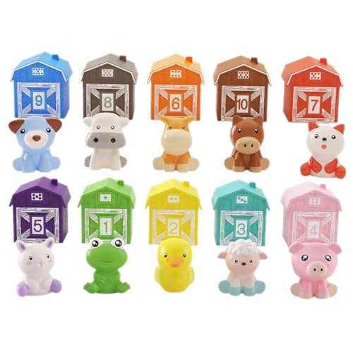 UPKOCH 10 Stück Tiere Fingerspitzenspielzeug Tiere Fingerpuppe Fingerpuppen Fingerpuppen Farm Fingerpuppen Niedliche Tierfingerpuppen Fingerspielzeug Plastik von UPKOCH