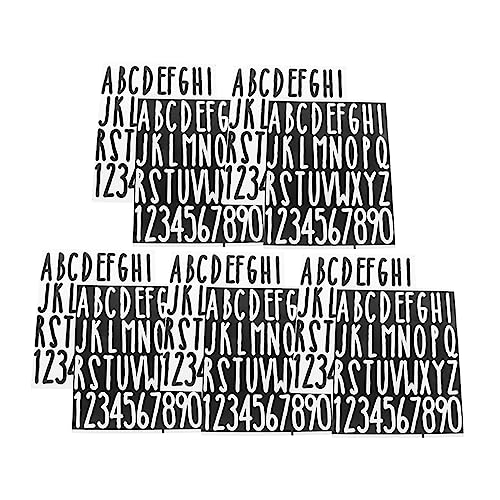 UPKOCH 10 Stück Vinyl Aufkleber Mülleimer Mülleimer wasserdichte Aufkleber Nagelaufkleber DIY Aufkleber Alphabet/Zahlenaufkleber DIY Dekorationsaufkleber DIY Aufkleber von UPKOCH