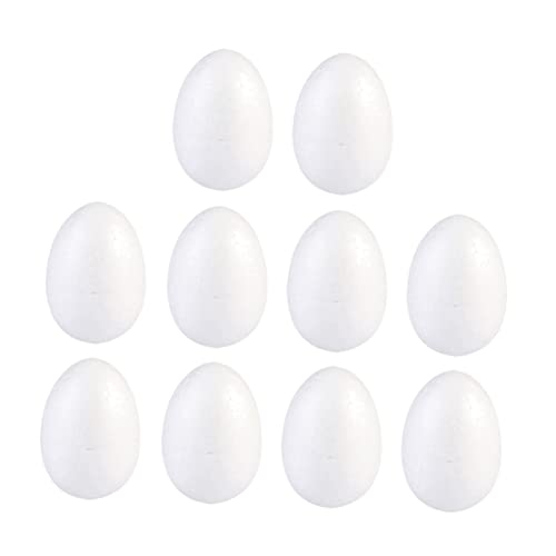 UPKOCH 10 Stück Weiße Schaumstoff Eier für DIY Ostern Basteln Stabile Leichte Foam Craft Eier zum Bemalen und Dekorieren für Familien und Osterdeko Projekte UPKOCH 10 Stück Weiße Schaumstoff Eier für DIY Ostern Basteln Stabile Leichte Foam Craft Eier zum Bemalen und Dekorieren für Familien und Osterdeko Projekte von UPKOCH