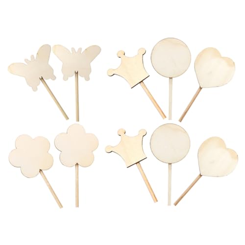 UPKOCH 10 Stück Zauberstab Graffiti gefärbt Fee für kinderspielzeug Children Toys kinderknallzeug spielsachen für Malstab Zauberstäbe aus Holz hölzern Beige von UPKOCH