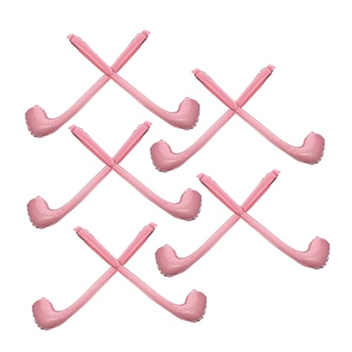 UPKOCH 10 Stück aufblasbarer Schläger Bier Luft Ballonstab riesig aufblasbar Düse aufblasbares Geburtstagsgeschenke Party -Requisiten aufblasbare Krachmacher Aluminiumfolie Rosa von UPKOCH