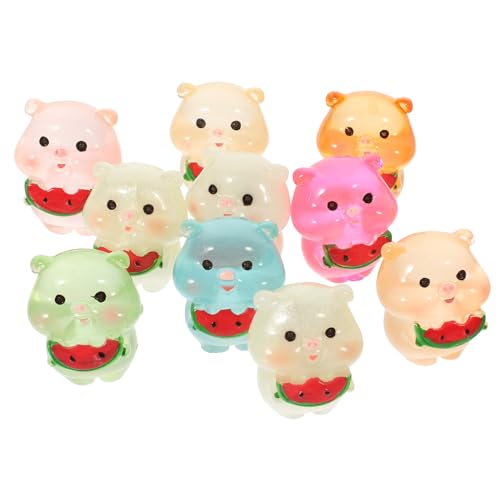 UPKOCH 10 Stücke Ornamente Harz Bunte Figur Puppe Desktop Piggy Dekoration UPKOCH 10 Stücke Ornamente Harz Bunte Figur Puppe Desktop Piggy Dekoration von UPKOCH
