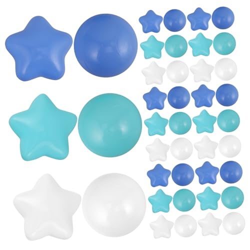 UPKOCH 100 Stück Bunte Meeresbälle Sternform Indoor Spielzeugset Partydeko kleines Bällebad Bälle für Bällebad Ballgrubenkugeln Plastik von UPKOCH