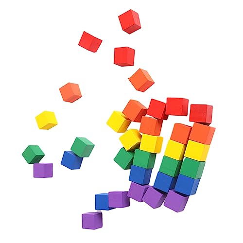 UPKOCH 100 Stück Kleiner Holzwürfel Kleiner Block Würfel Selber Machen Bastelwürfel Quadratischer Holzblock Bambus von UPKOCH