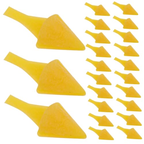 UPKOCH 100 Stück Kleines gelbes Hühnermaul DIY Tiervogel-Kükenschnabel Sicherheits-Entenschnabel Entenkükenschnabel Bastelmund Schneemann-Karottennase Mini-Schneemannnase Plastik Yellow von UPKOCH