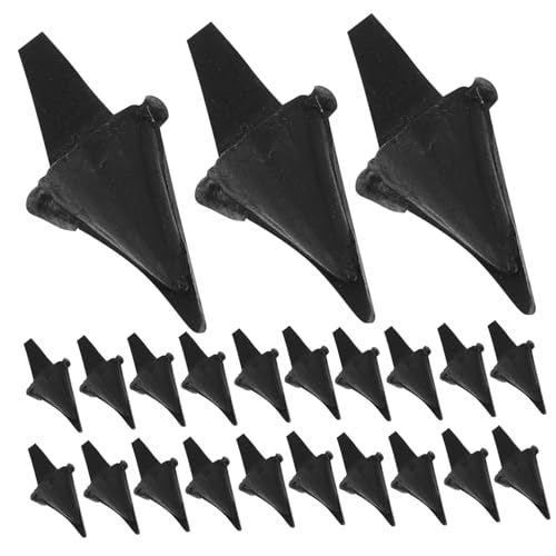 UPKOCH 100 Stück Kleines gelbes Hühnermaul Entenkükenschnabel Bastelmund DIY Tiervogel-Kükenschnabel Puppenschnabel Sicherheits-Entenschnabel Karottennase Entenschnabel aus Plastik Black von UPKOCH