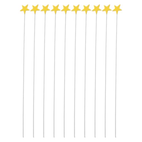 UPKOCH 100 Stück Kuchendekoration Goldener Tortenaufsatz -kuchendeckel Tortenaufsatz Zum Thema Weltraum Cupcake-topper Glitzern Cupcake-deko-topper Mondkuchen Metall Yellow von UPKOCH