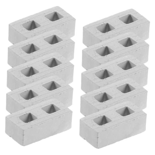 UPKOCH 100 Stück Maßstab Realistische Mini Backsteinblöcke für Puppenhaus Vielseitige Modellbau Zubehör für DIY Garten und Architektur Landschaften von UPKOCH