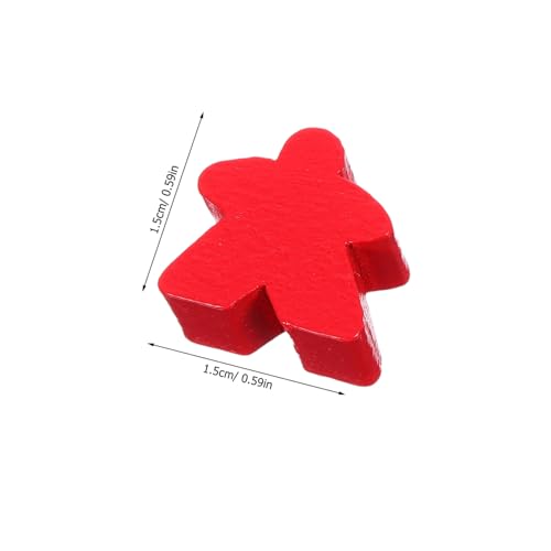UPKOCH 100 Stück Mehrfarbige Meeples Für Spielmarken Im Klassenzimmer Holz Meeples Familienschachzubehör Schachmarken Für Das Klassenzimmer Familienbrettzubehör Familienspiel von UPKOCH