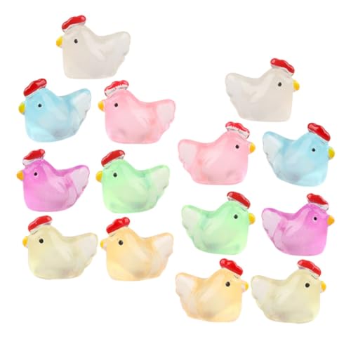UPKOCH 100 Stück Mini Hühner Figuren Leuchtende Resin Dekoration für Mini Landschaft Schreibtisch Auto und Puppenhaus Einzigartige und Charmante Deko UPKOCH 100 Stück Mini Hühner Figuren Leuchtende Resin Dekoration für Mini Landschaft Schreibtisch Auto und Puppenhaus Einzigartige und Charmante Deko von UPKOCH