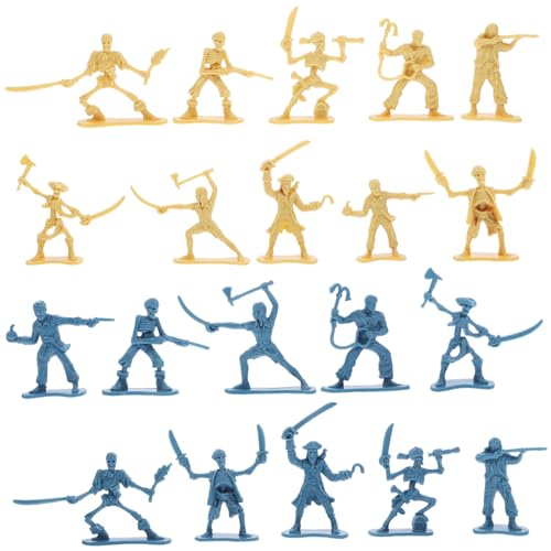 UPKOCH 100 Stück Piratensoldaten Modelle Piratenspiel Mini Menschenfiguren Piratenspielzeug Piratenkram Kleines Soldatenmodell Piratendekorationen Piratenskelett Krieger Kleine von UPKOCH