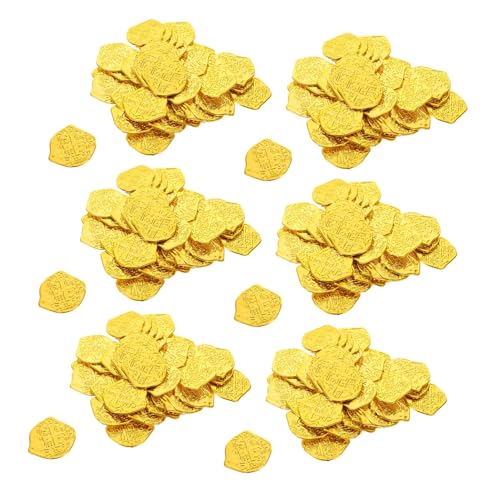 UPKOCH 100 Stück Plastik Piratenmünzen Goldspielmünzen Belohnungstoken für Klassenraum Schatzsuche Piratenparty Halloween Partydeko UPKOCH 100 Stück Plastik Piratenmünzen Goldspielmünzen Belohnungstoken für Klassenraum Schatzsuche Piratenparty Halloween Partydeko von UPKOCH