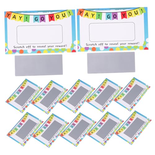 UPKOCH 100 Stück Rubbelkarten Etiketten Blinken Gefälschtes Rubbeln Karten Kratzen Geburtstagskarten Lustig Leer Abkratzen Favorisieren Bausätze Aufkleber Spiel Aufdecken Papier UPKOCH 100 Stück Rubbelkarten Etiketten Blinken Gefälschtes Rubbeln Karten Kratzen Geburtstagskarten Lustig Leer Abkratzen Favorisieren Bausätze Aufkleber Spiel Aufdecken Papier von UPKOCH