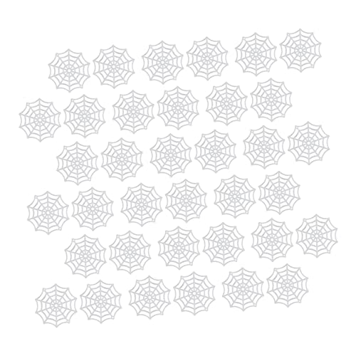 UPKOCH 100 Stück Teiliges Halloween Spinnennetz aus Langlebigem Kunststoff Leuchtendes Cobweb Ornament für Gruselige Partydeko Innen und Außen Flexibles Zubehör für Halloween und Zombie von UPKOCH