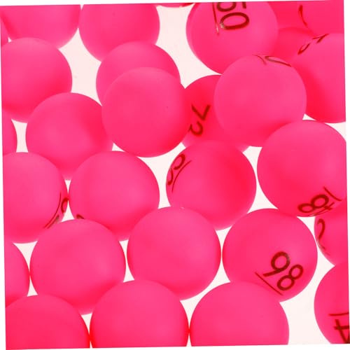 UPKOCH 100 Stück Teiliges Raffle Bingo Ball Nummerierte Kunststoff Tischtennisbälle Wiederverwendbar für DIY Bingo Party Unterhaltung Gruppenaktivitäten von UPKOCH