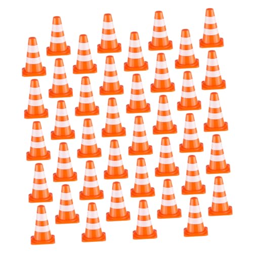 UPKOCH 100 Stück Verkehrszeichen Lernspielzeug für Mini Verkehrshütchen für Sandkasten und Baustellenrollenspiel von UPKOCH