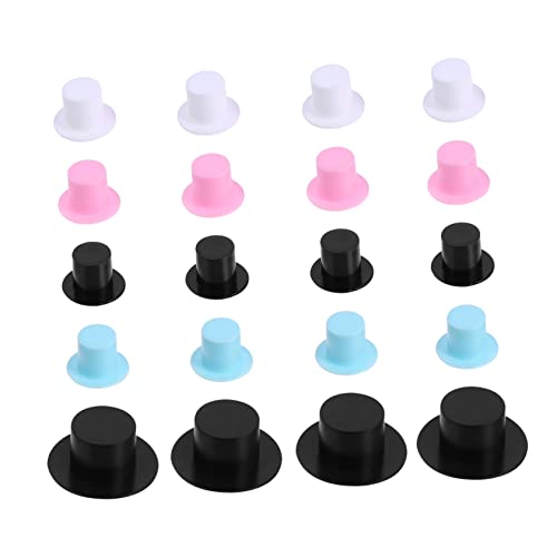 UPKOCH 100 Stück Weihnachtsmütze weihnachtsdeko weihnachts basteln weihnachtsgeschenke für dekoringe weihachtsdeko Gefühlt Weihnachten Puppe Gold Mini-Kunststoffkappe Mini-Plastikhut von UPKOCH