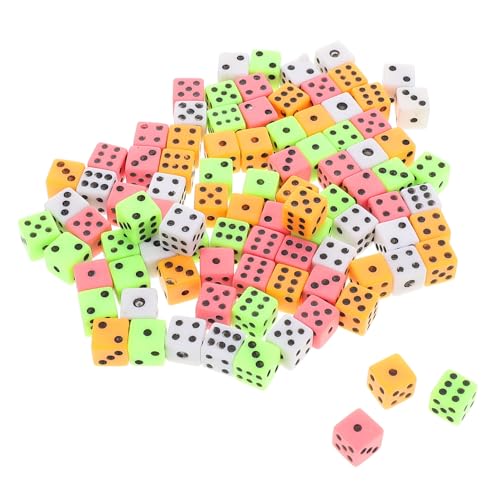 UPKOCH 100-Teiliges Set kleines Würfelspiel Party Spiele interaktive Spiele unterhaltungsspiele spielewürfel Mini-Würfel Taschenwürfel Acryl von UPKOCH
