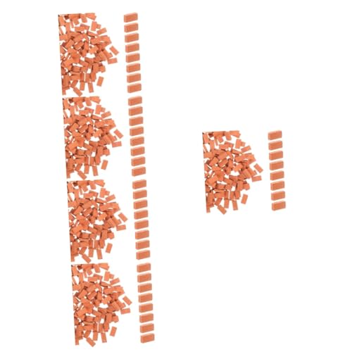 UPKOCH 1000 STK Mini-Steine künstliche Mauerschwänze Modelleisenbahnen volumni volummie Spielzeuge Bausteine Miniaturszenenmodelle rechteckiges Mini-Hauszubehör Wandfliesen schmücken Ton von UPKOCH