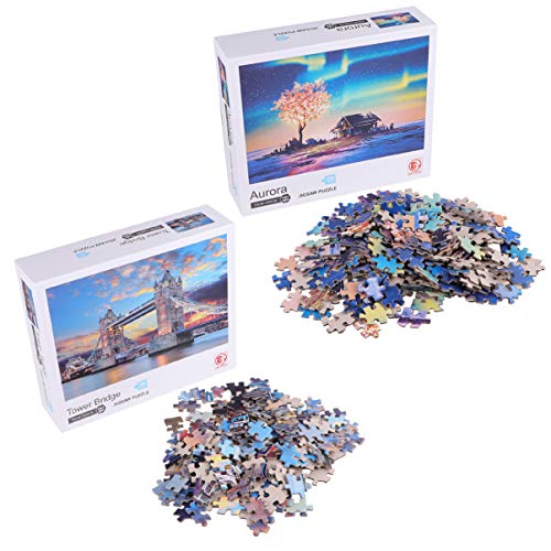 UPKOCH 1000 Stück Puzzle-Spielzeug Für Kinder Spielzeuge Kinderspielzeug Bridge-Puzzle-Spielzeug Puzzle Für Frühes Pädagogisches Lernen Stressabbauer 3D Rätsel von UPKOCH