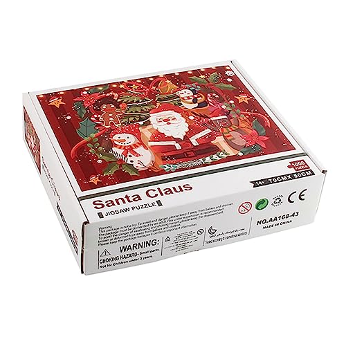 UPKOCH 1000 Stück Weihnachtsmann-Puzzle Weihnachten Weihnachtsdekorationen Puzzle- Weihnachtspuzzle Weihnachtsrätsel Weihnachtsmann Intelligenz -Puzzlespielzeug Papier rot UPKOCH 1000 Stück Weihnachtsmann-Puzzle Weihnachten Weihnachtsdekorationen Puzzle- Weihnachtspuzzle Weihnachtsrätsel Weihnachtsmann Intelligenz -Puzzlespielzeug Papier rot von UPKOCH