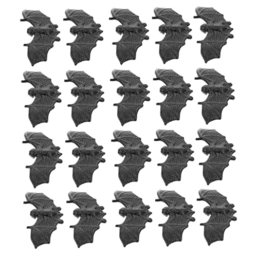 UPKOCH 100St Mini-Fledermaus gruseliges Halloween hängende Fledermäuse Figur Schläger Halloween Puppen Halloween Partyzubehör Multifunktions-Halloween- Plastik Black von UPKOCH