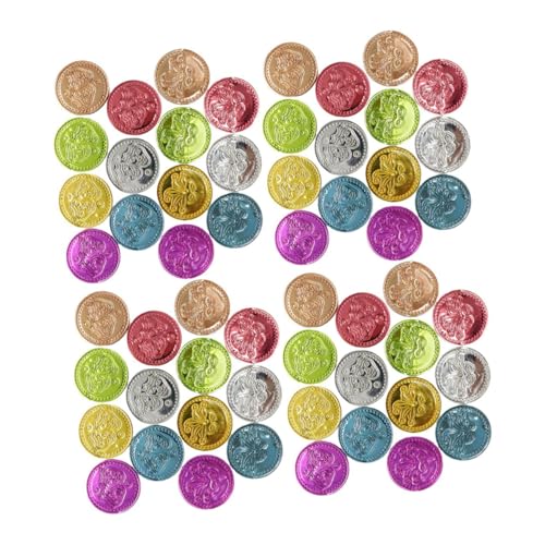 UPKOCH 100St farbige Goldmünzen Schokoladenmünzen Falschgeld Spielgeld Münzalbum Dekoration Weihnachten weihnchtsdeko Fun Toy Clown-Goldmünzen Partyspiel-Münze Plastik Colorful UPKOCH 100St farbige Goldmünzen Schokoladenmünzen Falschgeld Spielgeld Münzalbum Dekoration Weihnachten weihnchtsdeko Fun Toy Clown-Goldmünzen Partyspiel-Münze Plastik Colorful von UPKOCH
