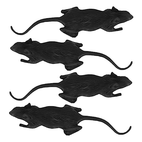 UPKOCH 100Stücke Halloween Prank Props Täuschend Echte Ratten Spielzeuge Für Halloween Party Deko Zum Erschrecken Und Dekorieren Und Garten von UPKOCH