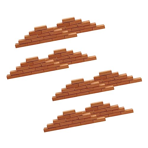 UPKOCH 100Stücke Ziegelsteine für Sandtisch und Mikro Landschaft Kleiner Ziegelstein Bausatz für Kreative Architektur Layouts für Freunde von UPKOCH