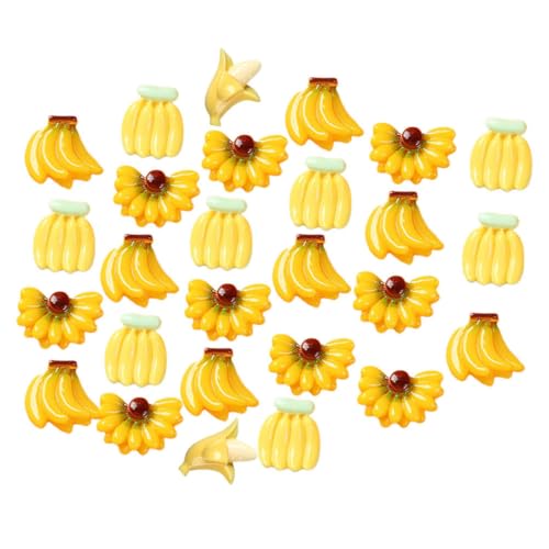 UPKOCH Künstliche Gelbe Bananenmodelle 100 Stück Wohnkultur Obst Gefälschte Bananen Fotografie Prop von UPKOCH