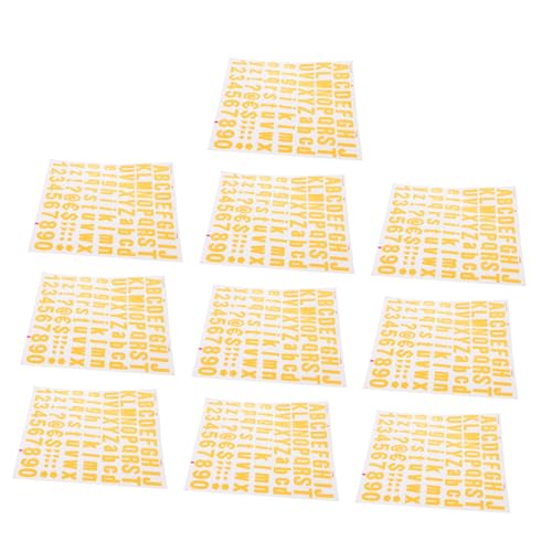 UPKOCH 10Blätter Selbstklebende Und Aufkleber Für DIY Projekte Scrapbooking Briefdekoration Und Kreative Bastelarbeiten Vinyl Sticker von UPKOCH