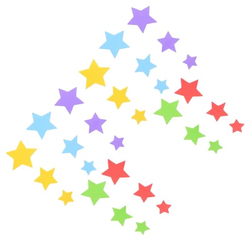UPKOCH 10Er-Packungen Bunte Fünfzackige Sterne für DIY Bastelbedarf Schulprojekte Scrapbooking und Kreative Dekorationen von UPKOCH